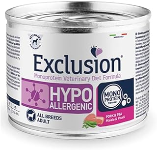 EXCLUSION ADULT HIPOALLERGENICO CON MAIALE E PISELLI 200 GR