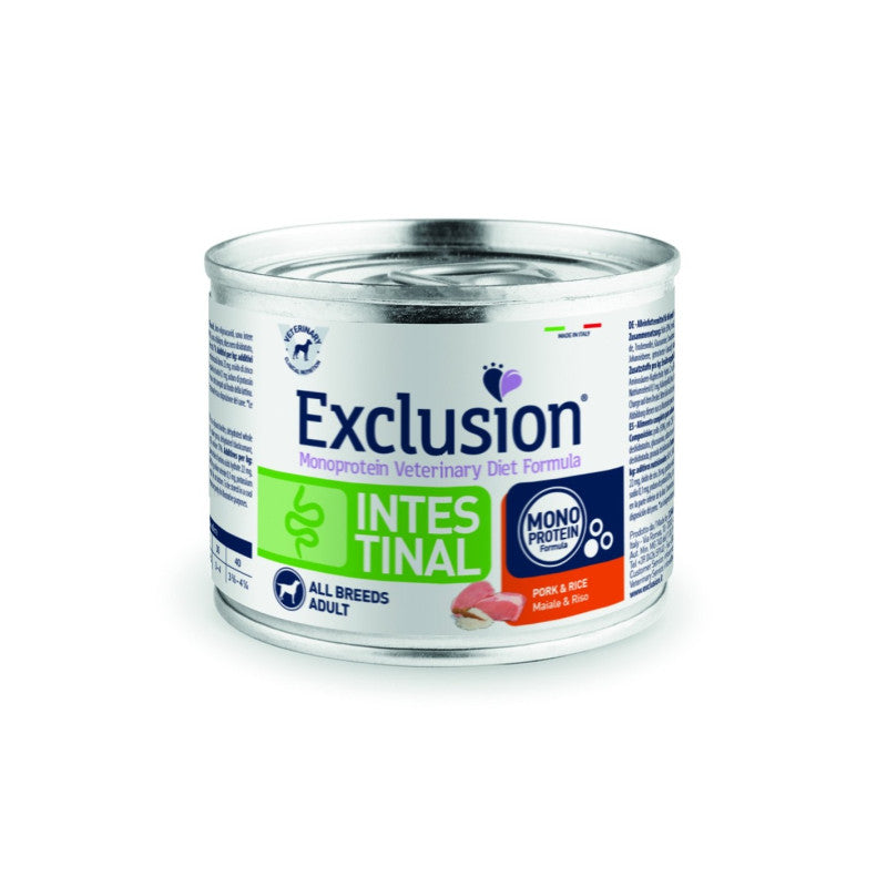 EXCLUSION ADULT INTESTINAL CON MAIALE E RISO 200 GR
