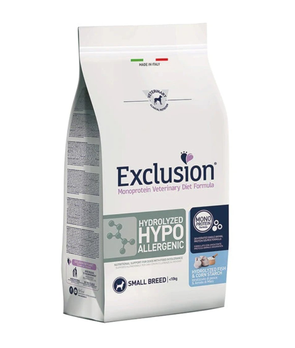 EXCLUSION HYDROLYZED MINI PESCE E AMIDO DI MAIS KG 2.