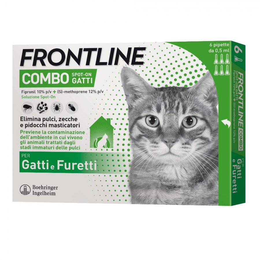 FRONTLINE COMBO 0,5 ML GATTI E FURETTI 6 PIPETTE 60,70.