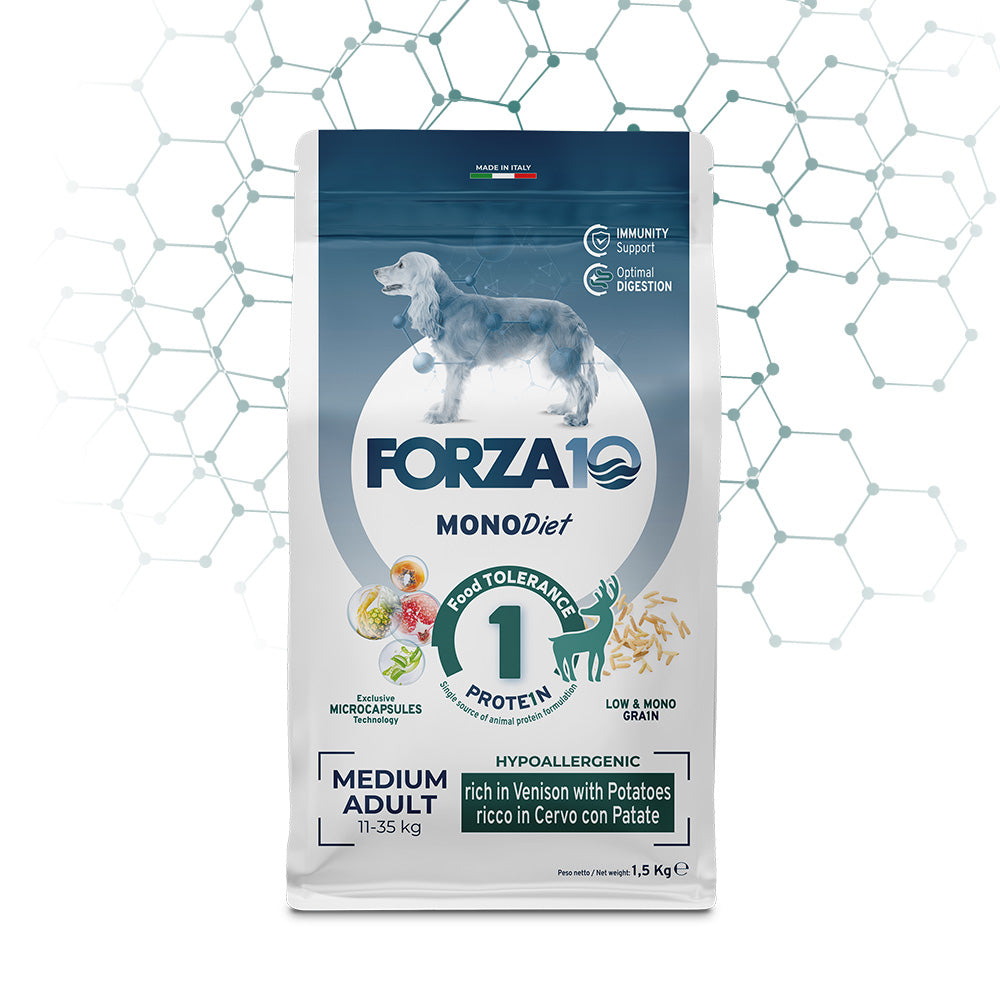 FORZA 10 MONO DIET MEDIUM ADULT CON CERVO E PATATE KG 12