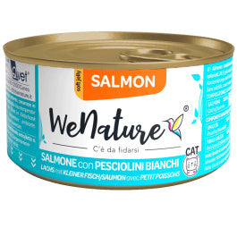 WE NATURE SALMONE CON PESCIOLINI BIANCHI IN JELLY 85 GR