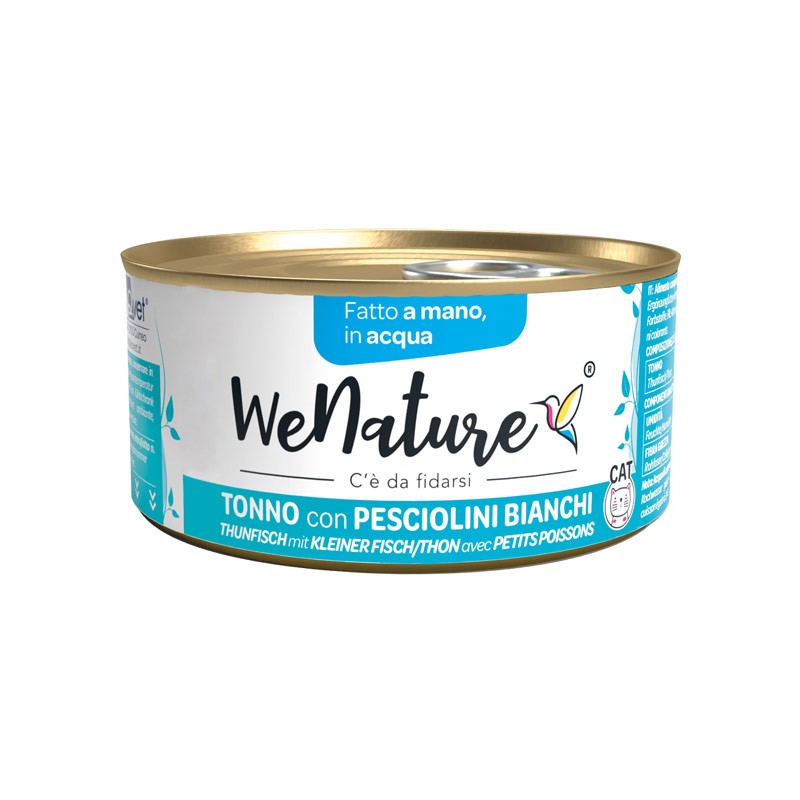 WE NATURE TONNO CON PESCIOLINI BIANCHI IN ACQUA 85 GR