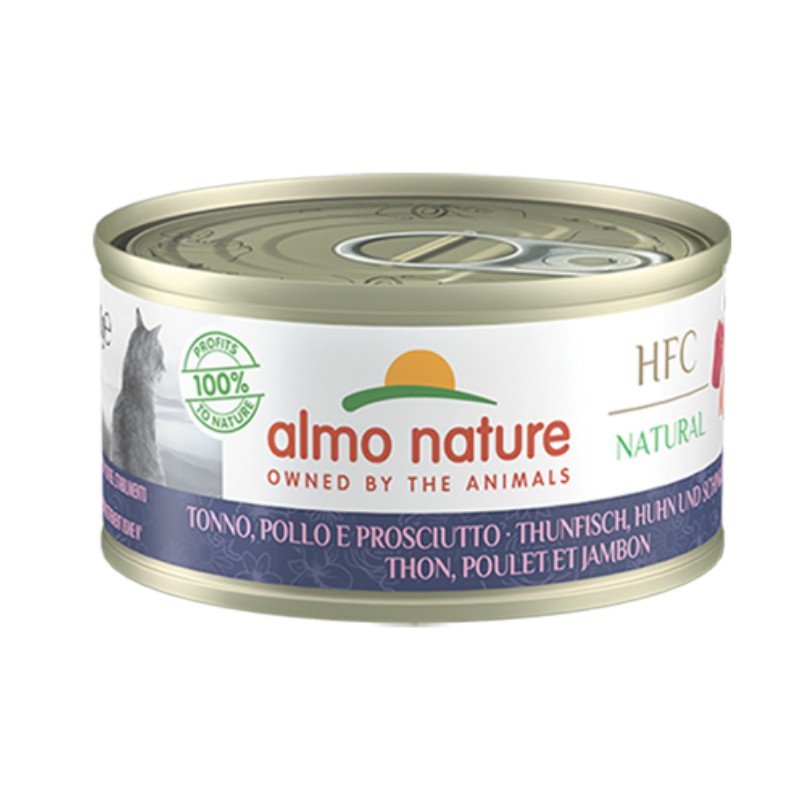 ALMO NATURE HFC TONNO CON POLLO E PROSCIUTTO 150 GR