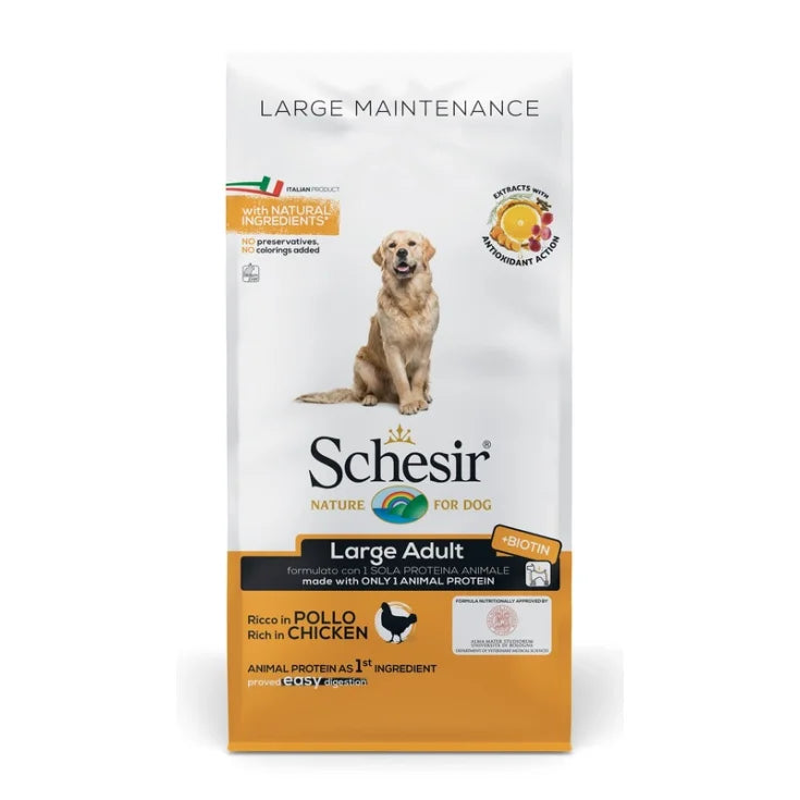SCHESIR LARGE ADULT RICCO IN POLLO KG 12