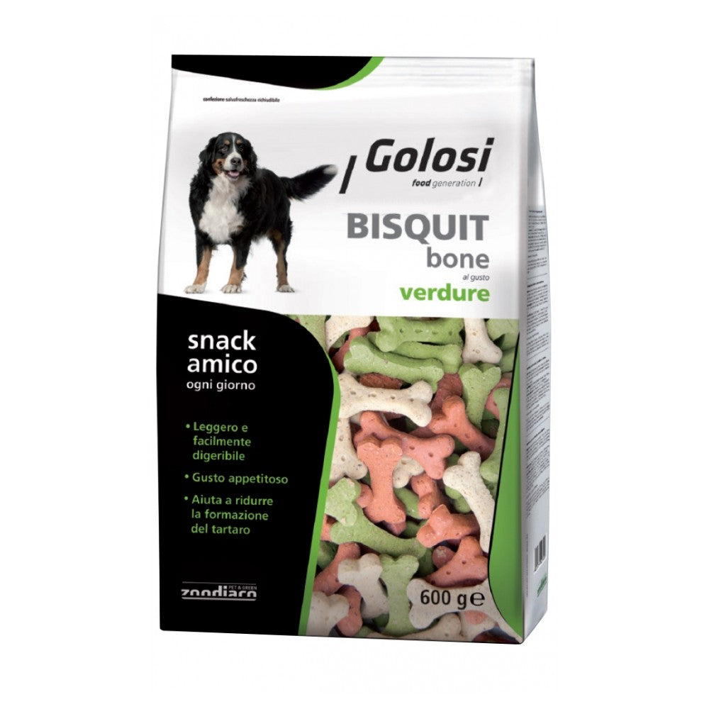 BISCOTTI GOLOSI BONE VERDURE 600 GR.