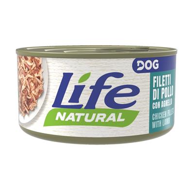 LIFE NATURAL DOG LATTINA 90 GR CON POLLO CON AGNELLO