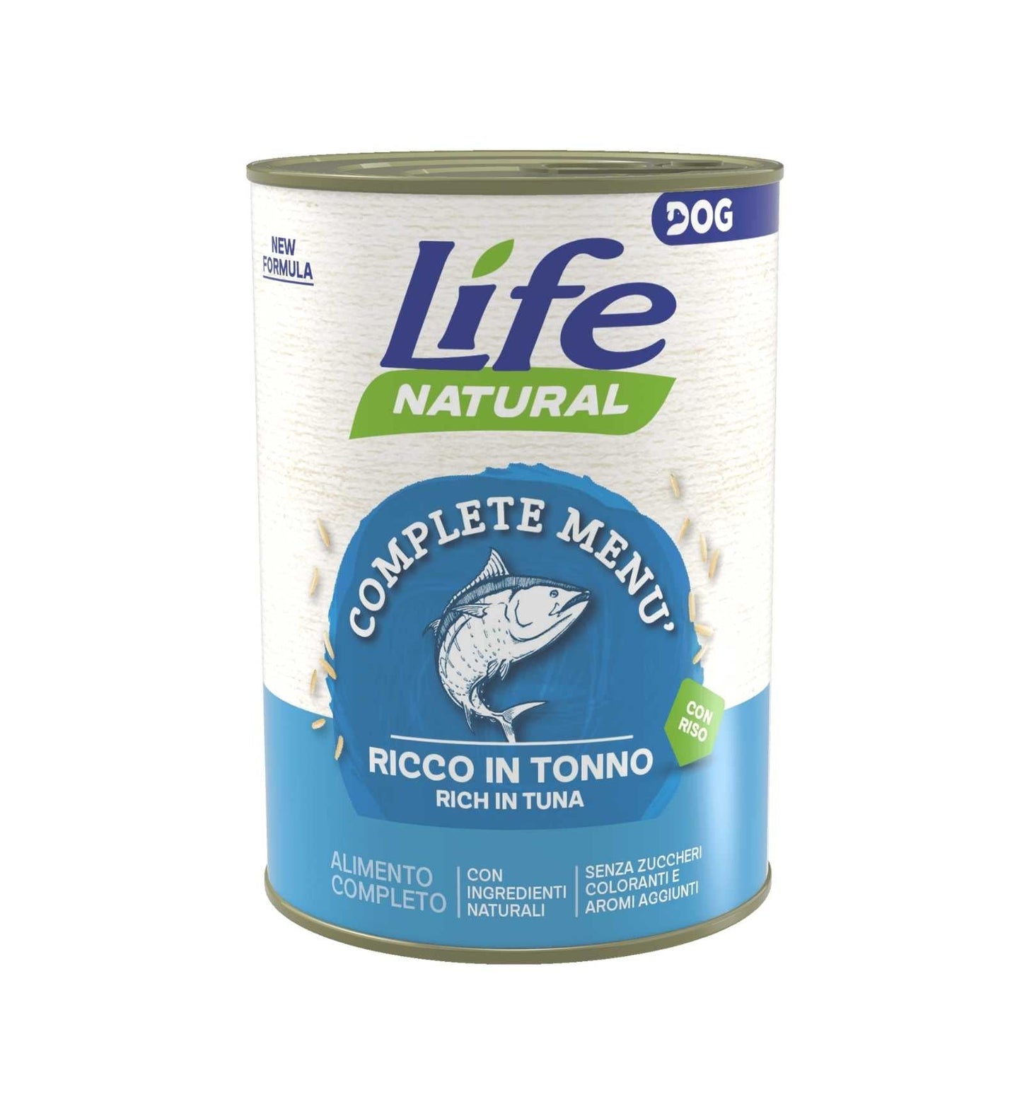 LIFE DOG COMPLETE MENU CON TONNO 400 GR