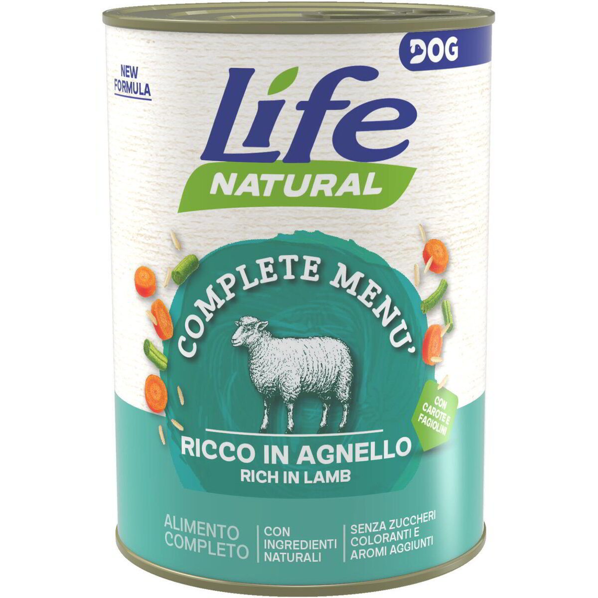 LIFE DOG COMPLETE MENU CON AGNELLO 400 GR