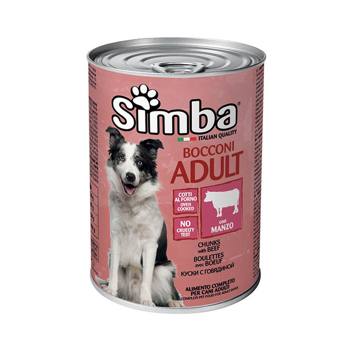 MONGE SIMBA ADULT BOCCONCINI CON MANZO 415 GR