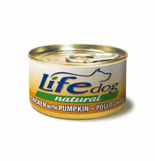 LIFE NATURAL DOG CON POLLO E ZUCCA 90 GR