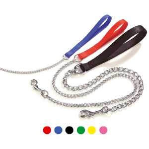 CAMON GUINZAGLIO NAYLON CON CATENA COL.NERO MISURA MM 2.0X 800 MM