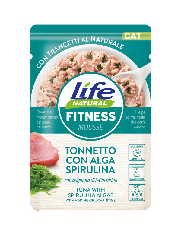 LIFE BUSTE FUNZIONALI FITNESS TONNETTO CON ALGA SPIRULINA 70 GR