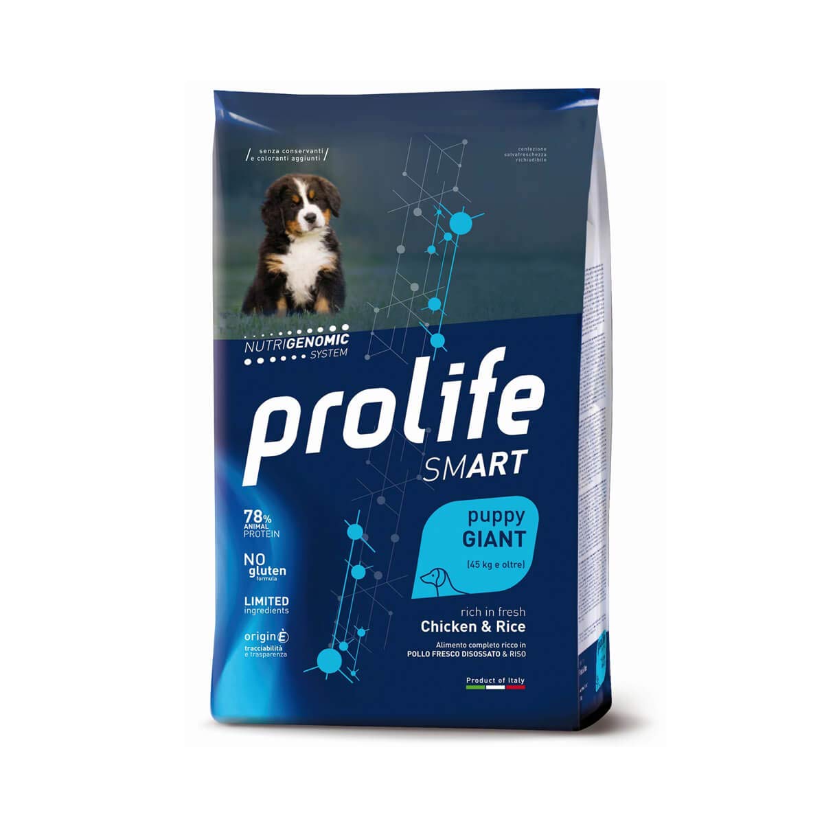 PROLIFE PUPPY GIANT RICCO DI POLLO E RISO 10 KG.