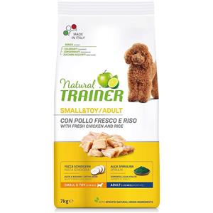 NATURAL TRAINER MINI ADULT CON POLLO FRESCO E RISO KG 7.
