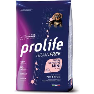 PROLIFE GRAIN FREE PUPPY SENSITIVE 7 KG CON MAIALE E PATATE.