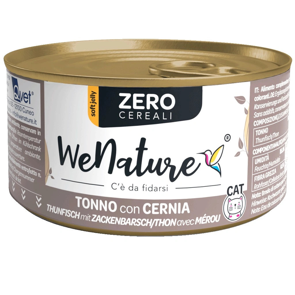 WE NATURE ZERO CAT TONNO E CERNIA 85 GR