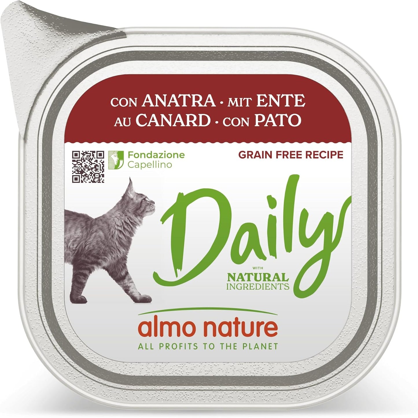 ALMO NATURE DAILY GATTO CON ANATRA 100 GR