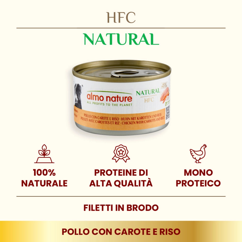 ALMO NATURE HFC COMPLETE POLLO CON CAROTE 95 GR