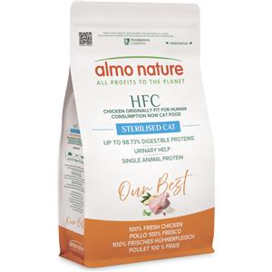 ALMO NATURE HFC CAT STERILIZZATO CON POLLO FRESCO 1,2 KG