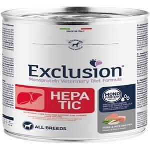EXCLUSION HEPATIC ALL BREEDS ADULT CON MAIALE E RISO E PISELLI 200 GR.