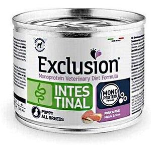 EXCLUSION INTESTINAL PUPPY 200 GR CON MAIALE E RISO.
