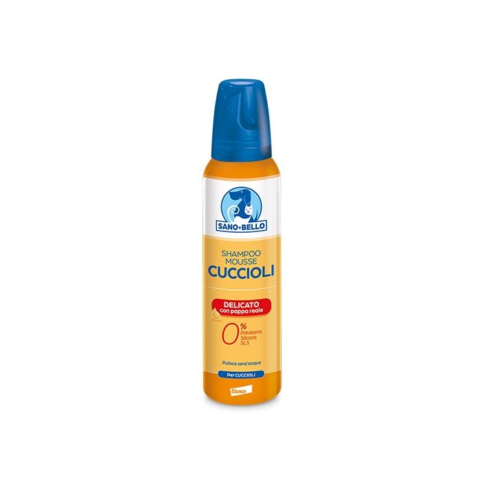 ELANCO SANO E BELLO SHAMPO MOUSSE CUCCIOLI DELICATO CON PAPPA REALE SPRAY 300 ML