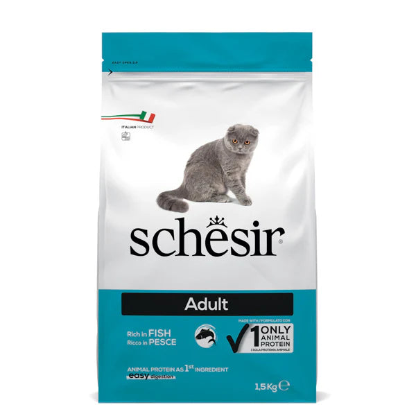 SCHESIR GATTO ADULT MANTENIMENTO RICCO IN PESCE 1,5 KG.
