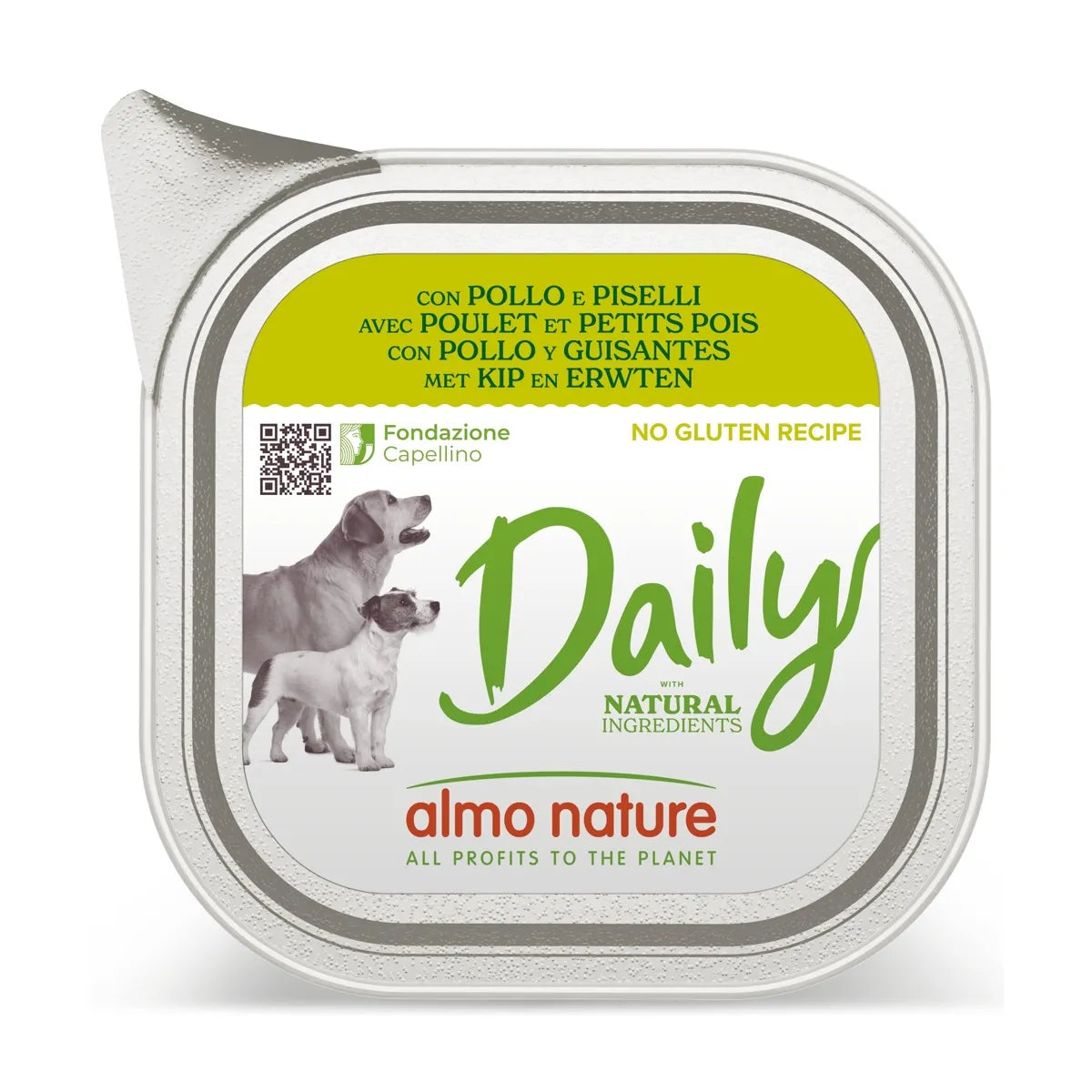 ALMO NATURE DAILY CON POLLO E PISELLI 100 GR