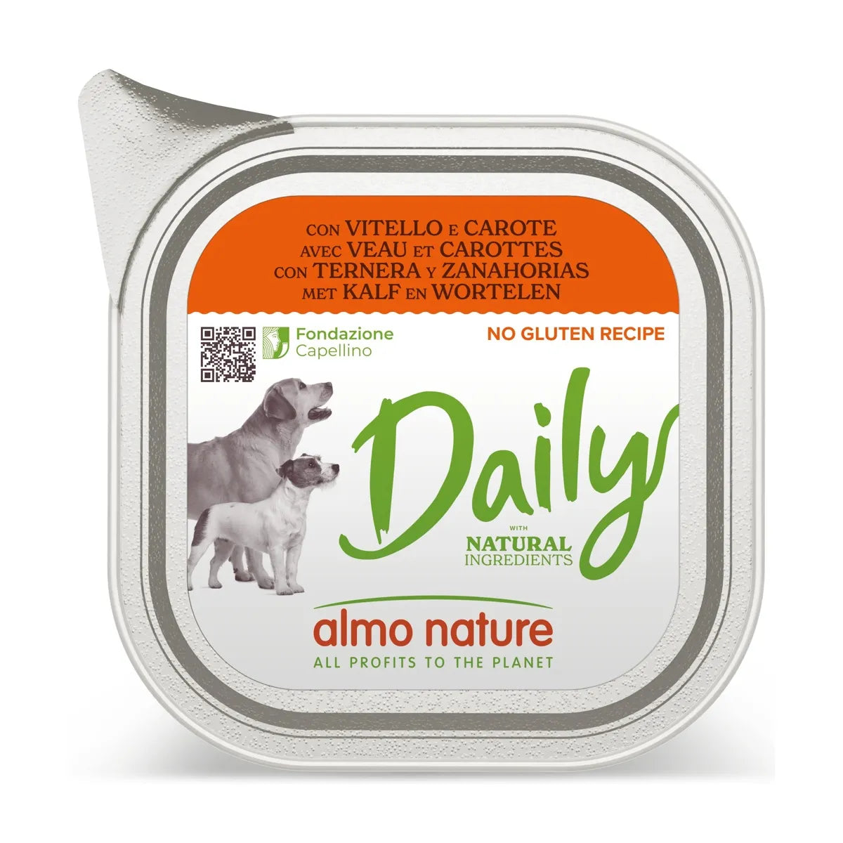 ALMO NATURE DAILY CON VITELLO E CAROTE 100 GR