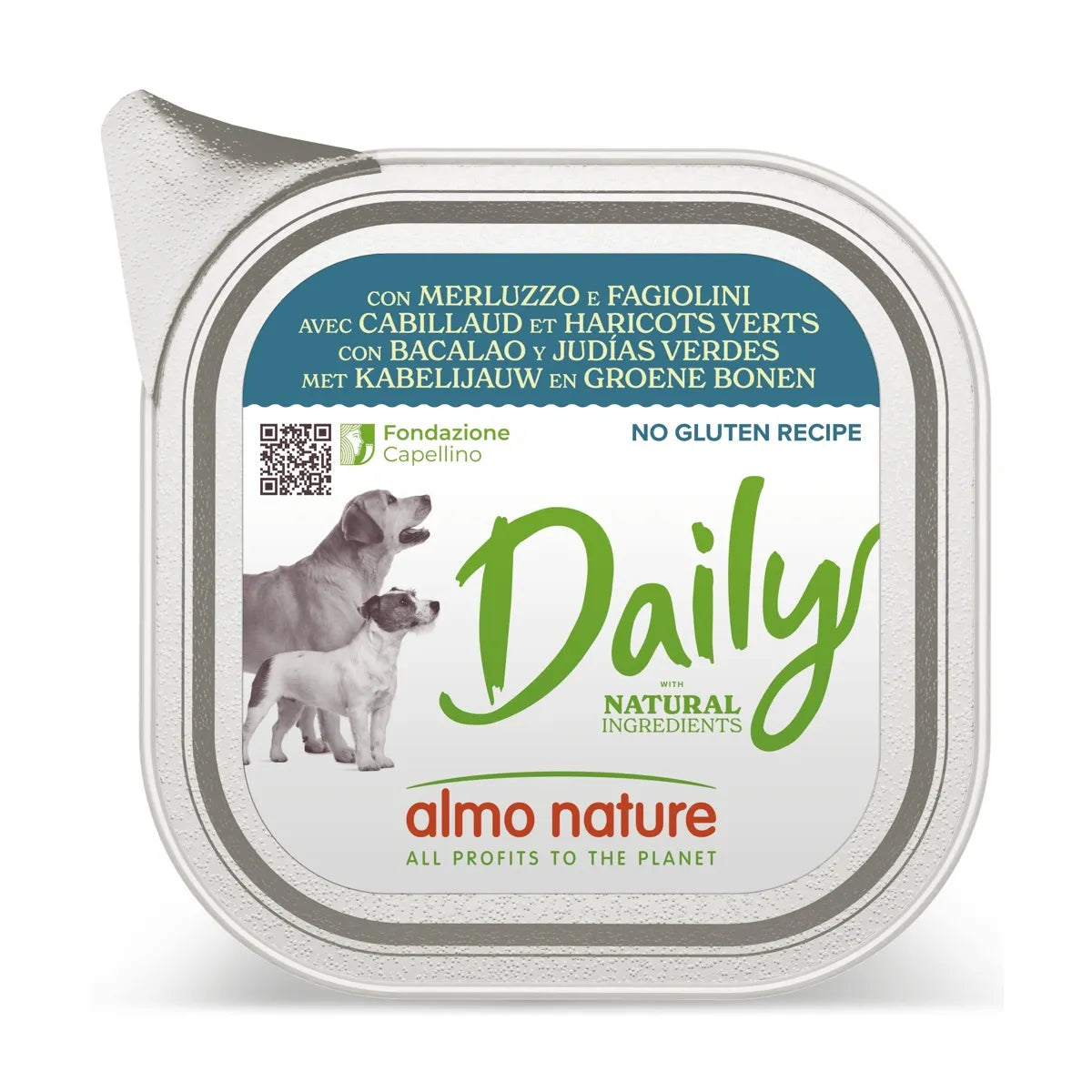 ALMO NATURE DAILY CON MERLUZZO E FAGIOLINI 100 GR