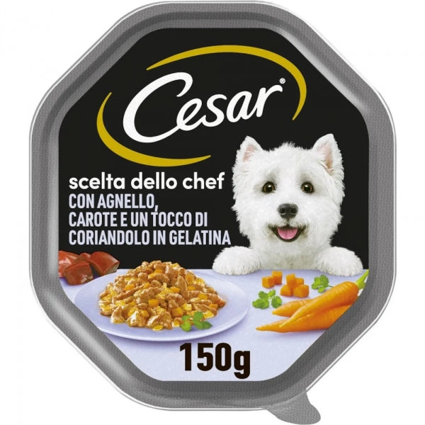 CESAR SCELTA CHEF CON AGNELLO CAROTE E TOCCO DI CORIANDOLO IN GELELATINA 150 GR