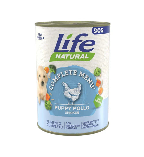 LIFE DOG COMPLETE MENU PUPPY CON POLLO 400 GR