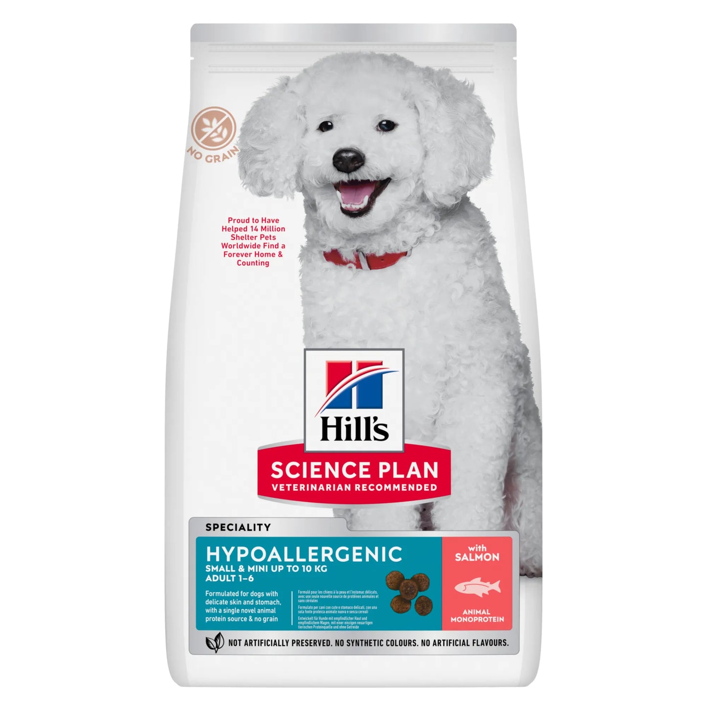 HILL'S HIPOALLERGENIC MINI CON SALMONE 1,5 KG
