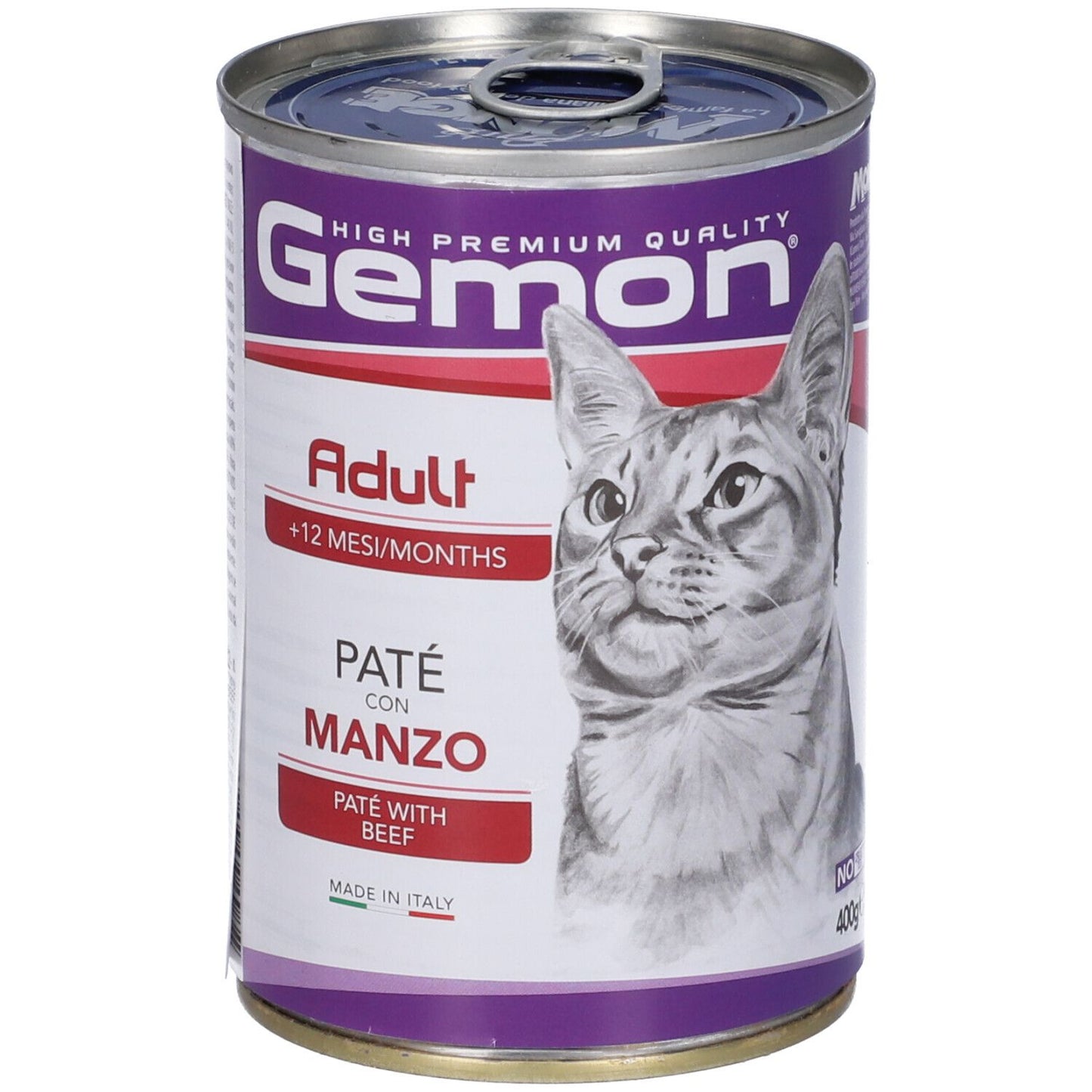 GEMON ADULT GATTO PATE' CON MANZO 400 GR