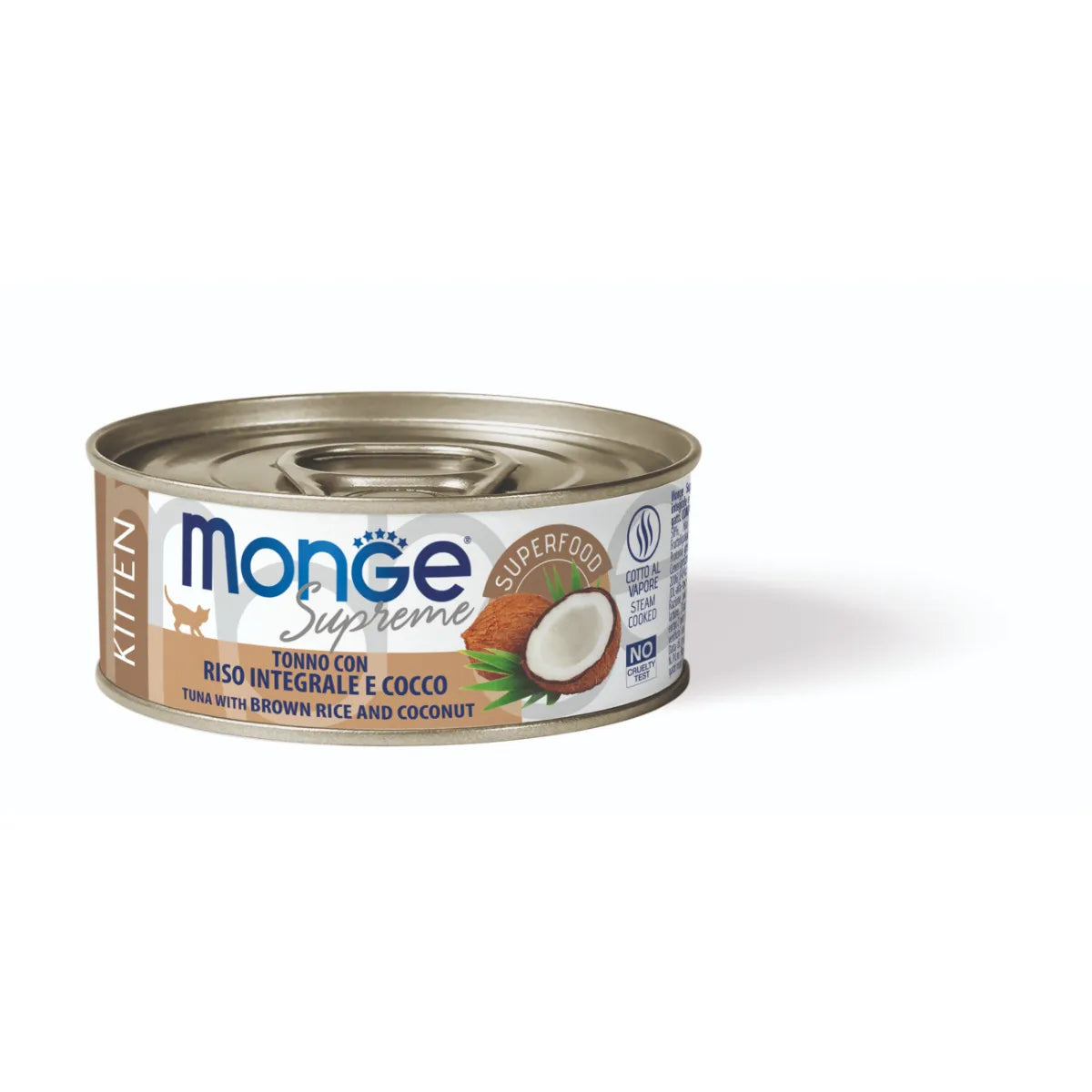 MONGE SUPREME KITTEN TONNO CON RISO E COCCO 80 GR.
