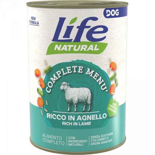 LIFE DOG MONOPROTEICO CON AGNELLO 400 GR