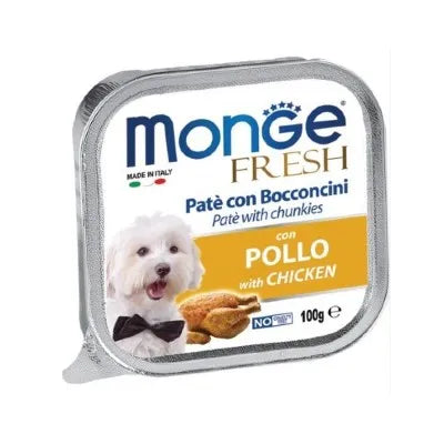 MONGE FRESH CON POLLO 100 GR.