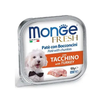 MONGE FRESH CON TACCHINO 100 GR.