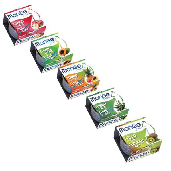 MONGE FRUIT POLLO CON KIWI 12 SCATOLETTE DA 80 GR