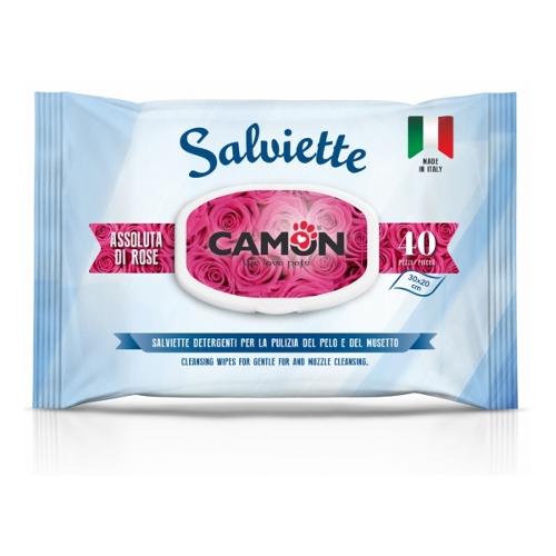 SALVIETTINE CAMON 40 PEZZI ASSOLUTA DI ROSA.