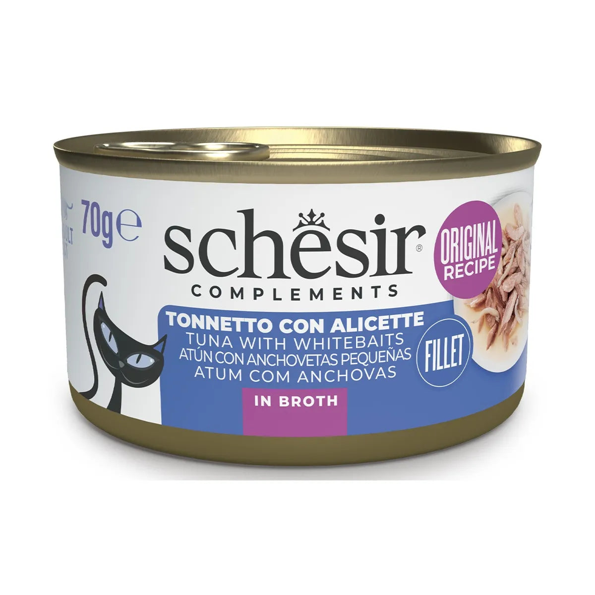 SCHESIR TONNETTO CON ALICETTE IN BRODO 70 GR