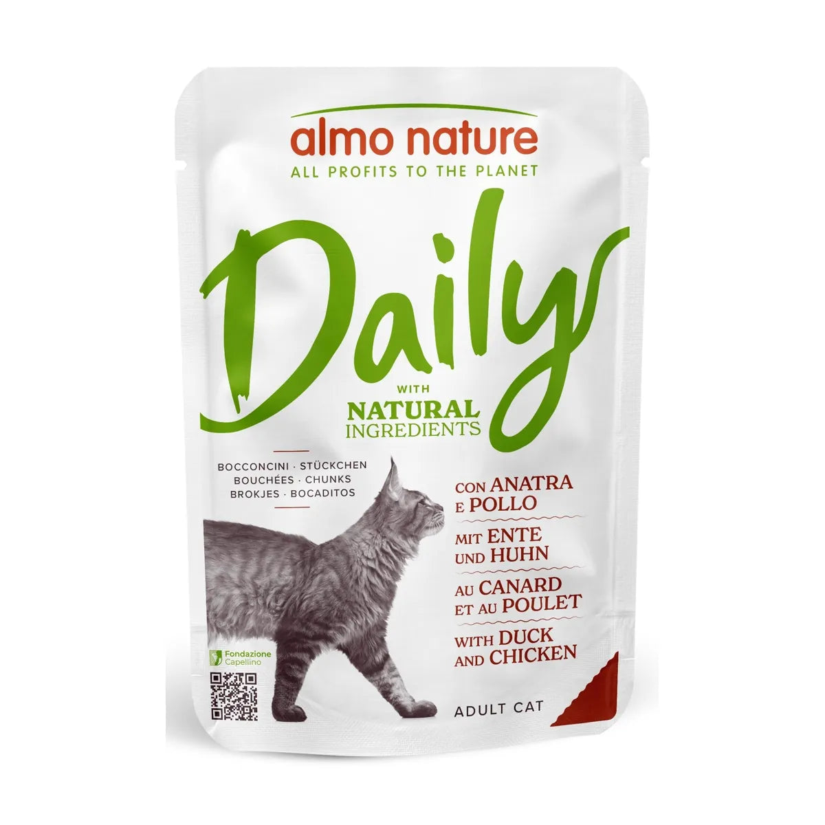 ALMO NATURE DAILY NATURAL CON ANATRA E POLLO 70 GR