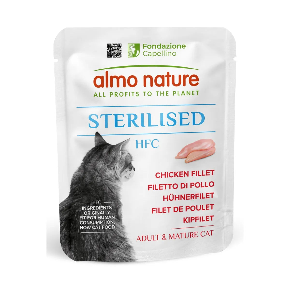 ALMO NATURE HFC STERILIZZATO CON FILETTO DI POLLO 50 GR