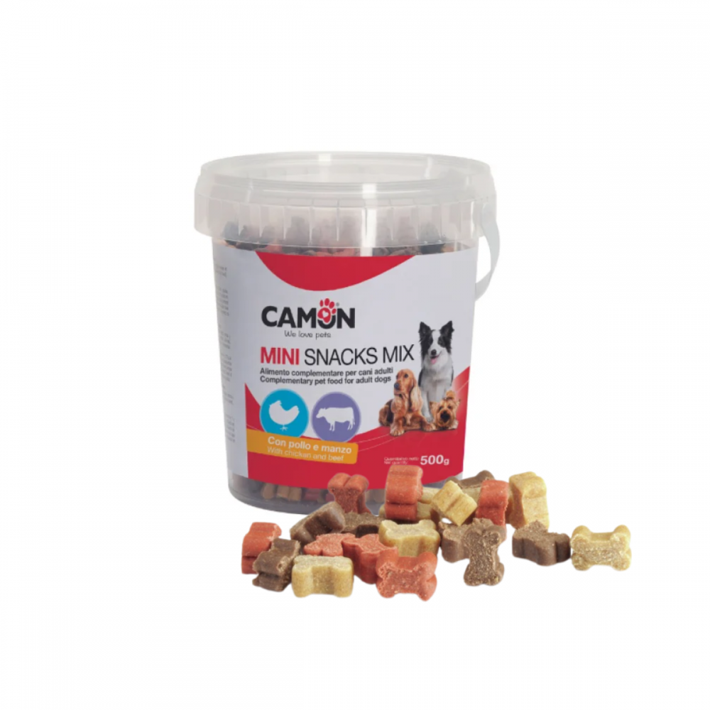 CAMON MINI SNACKS MIX OSSICINI 500 GR.CON POLLO E MANZO