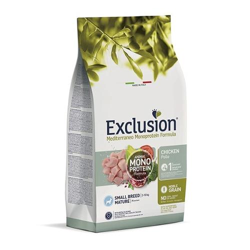 EXCLUSION NOBLE GRAIN SMALL BREED MATURE CON POLLO 500 GR