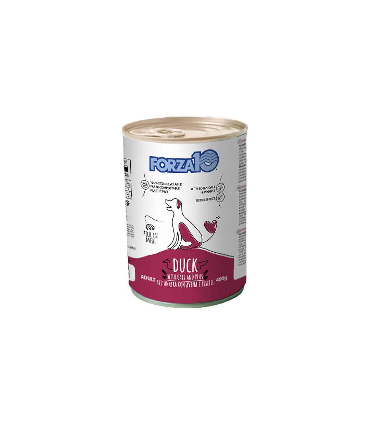 FORZA 10 MANTENIMENTO ADULT CON ANATRA PISELLI E AVENA 400 GR