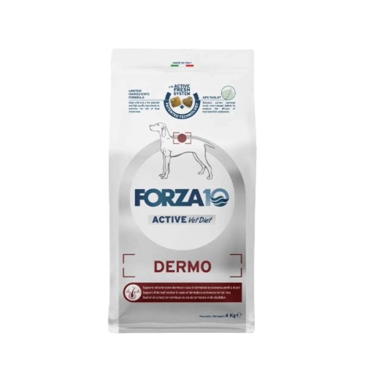FORZA 10 ACTIVE VET DIET DERMO ADULT CON PESCE KG 4