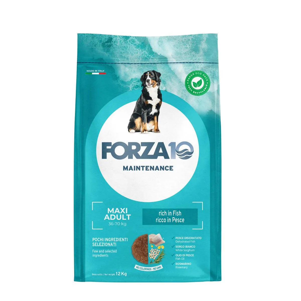 FORZA 10 MANTENIMENTO MAXI ADULT CON PESCE 12 KG