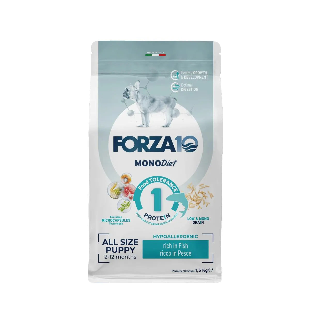 FORZA 10 MONODIET PUPPY CON PESCE 1,5 KG